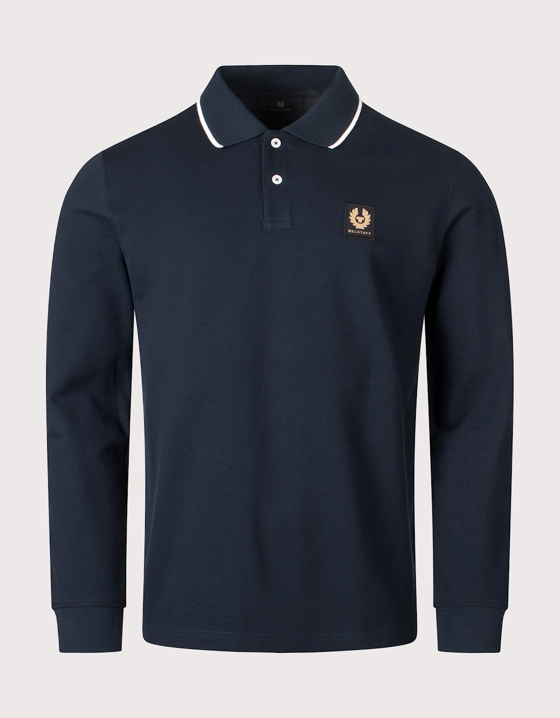 Tipped Long Sleeved Polo Shirt, 4 of 3