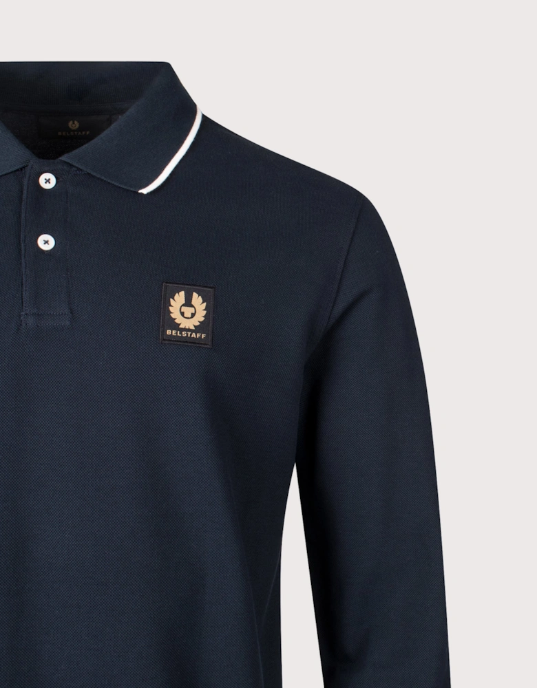 Tipped Long Sleeved Polo Shirt
