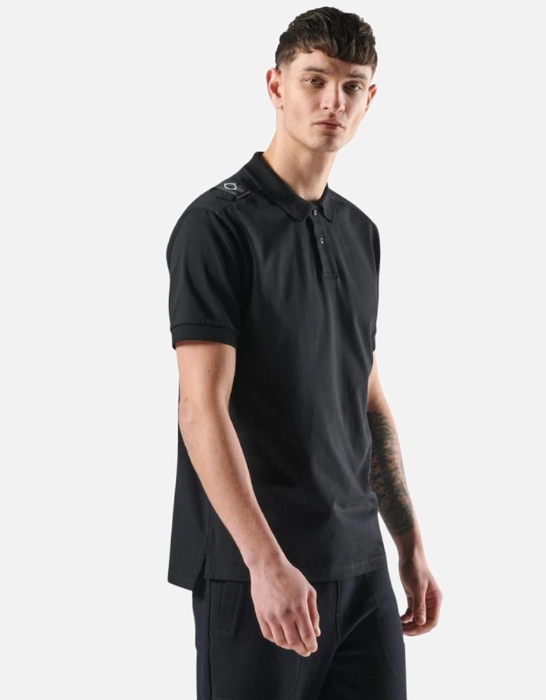 SS Jersey Polo - Jet Black