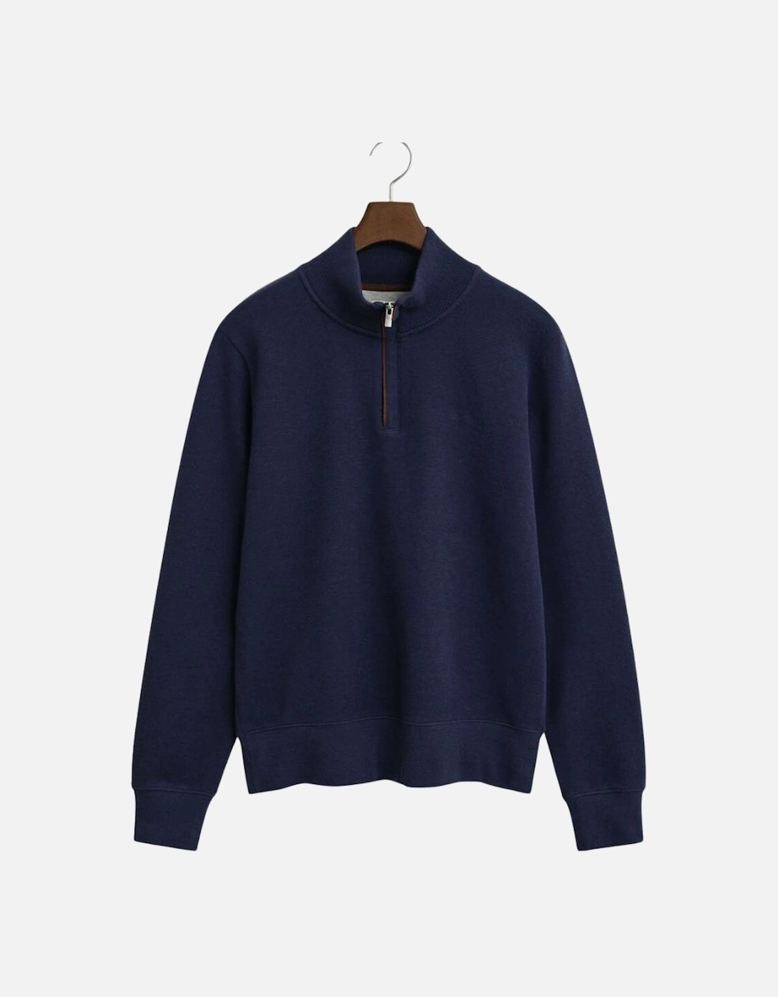 Men's GANT Sacker Rib Half Zip - Persian Blue - Size: 40