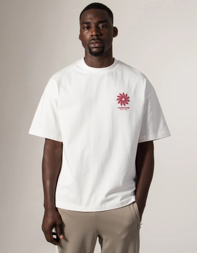 Relaxed Fit Tribal Flower T-Shirt