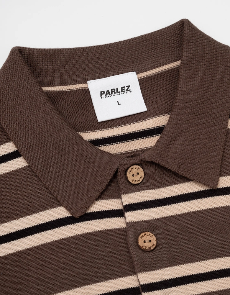 Moss Aspen L/S Polo Knit