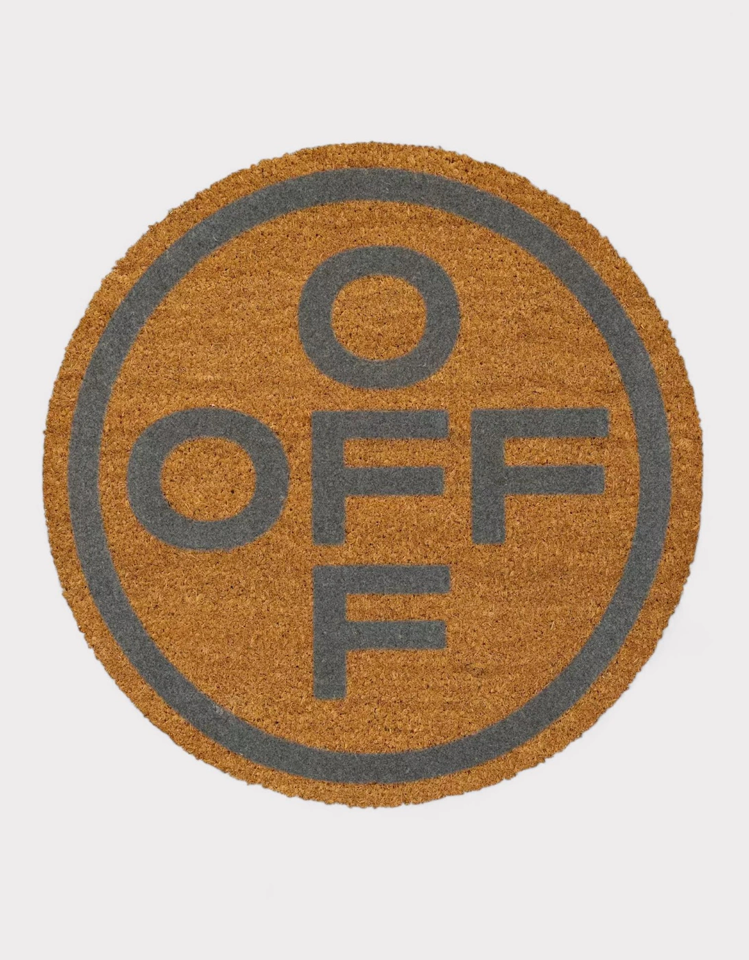 Off Circle Door Mat Brown, 3 of 2
