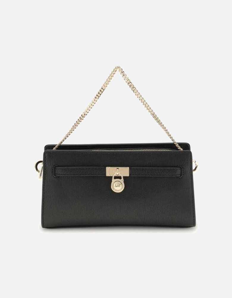 Leather Moto Jacket with Zipper Details Women - Black Shoulder Bags
