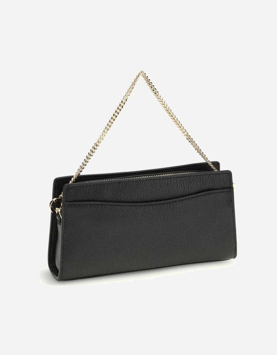 Leather Moto Jacket with Zipper Details Women - Black Shoulder Bags