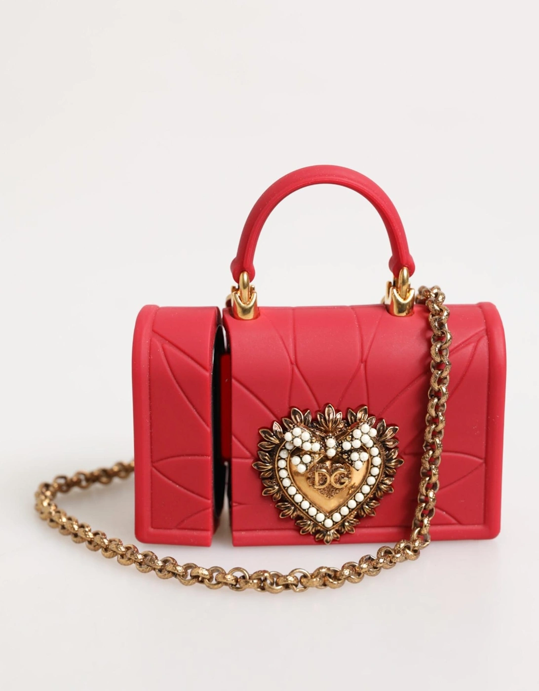 Leather Quilted Shoulder Bag Women - Red Miscellaneous Accessories, 6 of 5