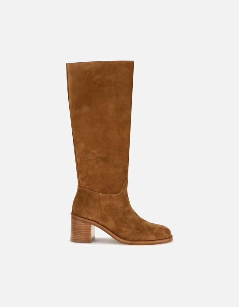 Classic Suede Leather Chelsea Boots Women - Brown