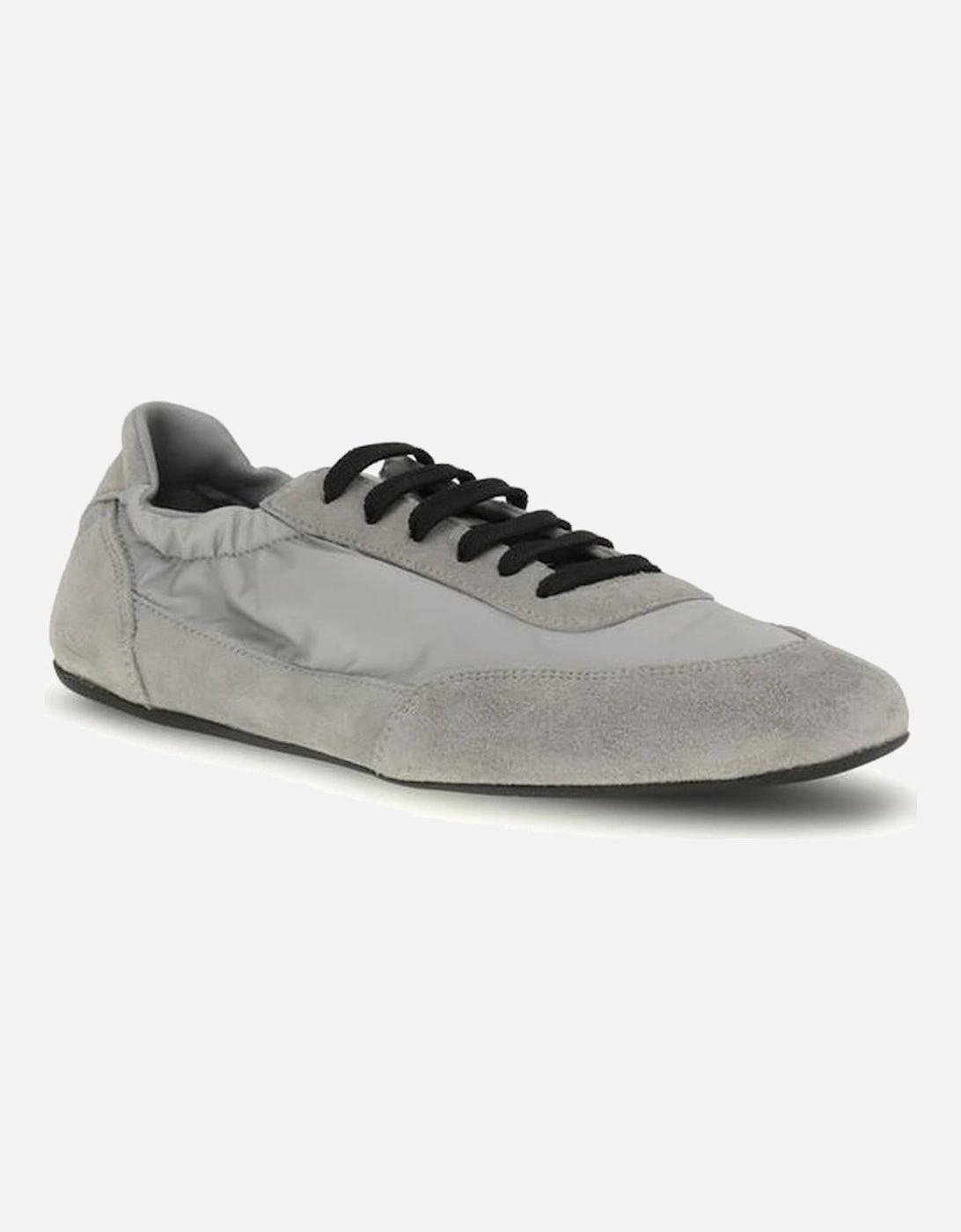 Leather Quilted Chain Shoulder Bag Women - Gray Sneakers