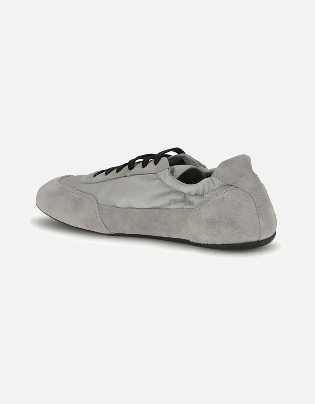 Leather Quilted Chain Shoulder Bag Women - Gray Sneakers