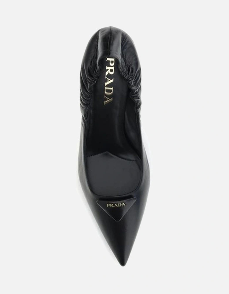 Mid-Rise Straight-Leg Denim Jeans Women - Black Pumps