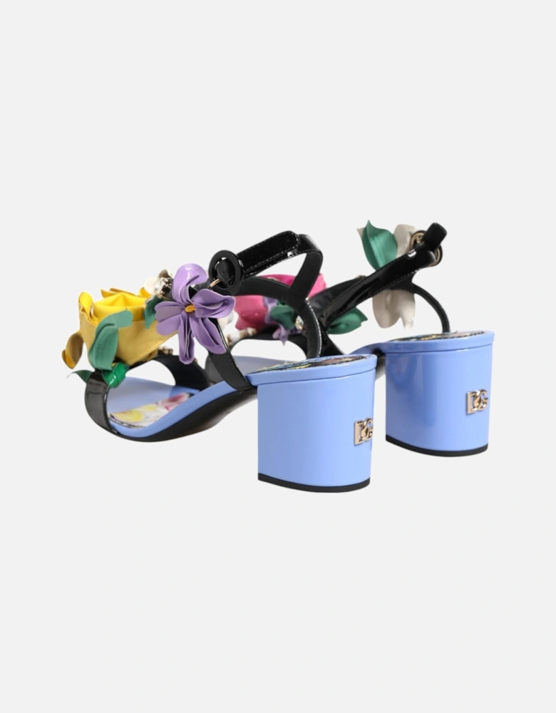 Leather High-Top Sneakers with Logo Detailing Women - Multicolor