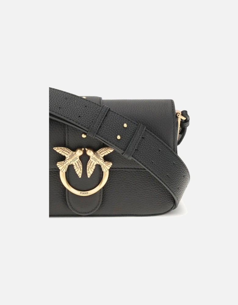 Leather Biker Jacket with Zipper Details Women - Black Shoulder Bags