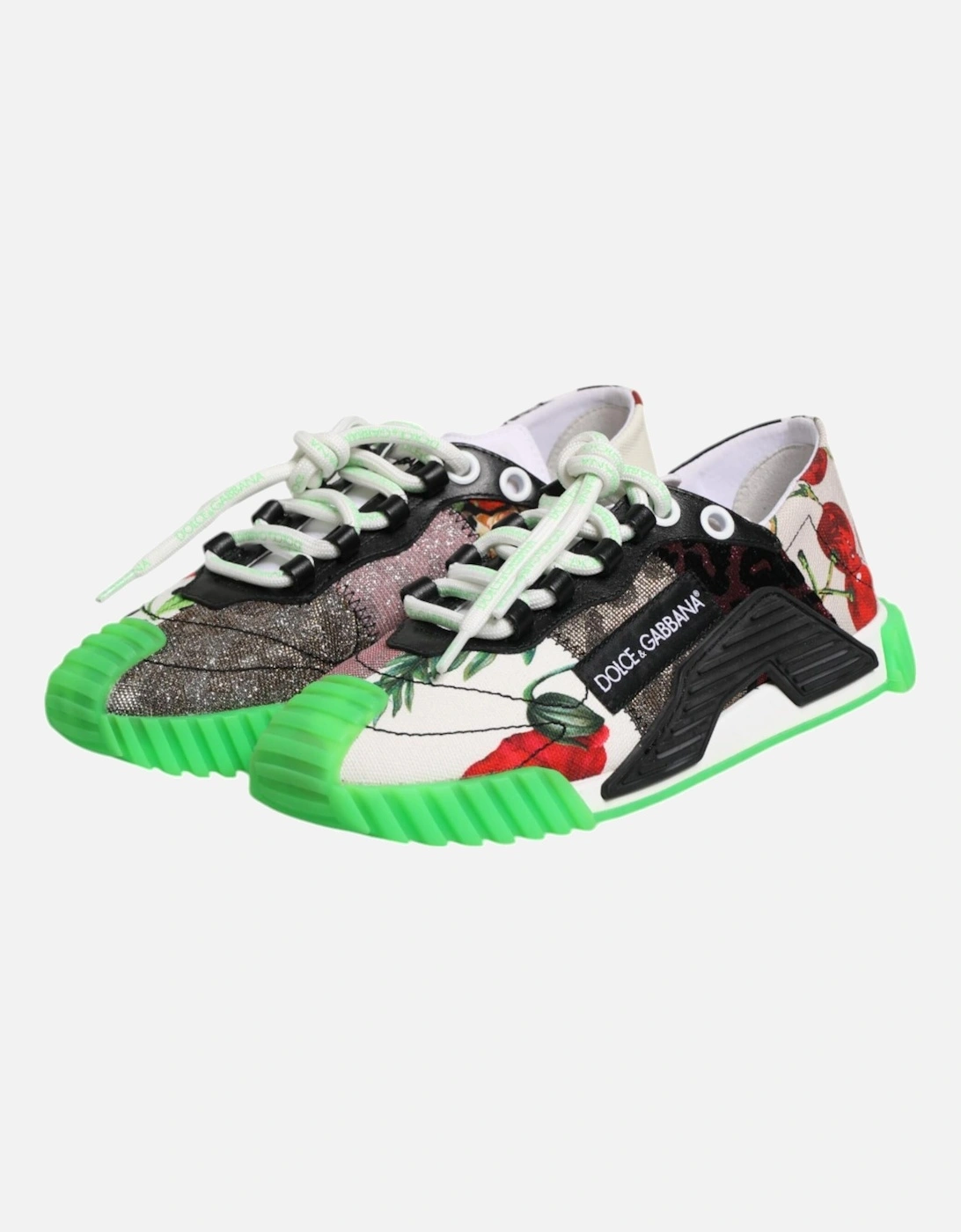 Leather Ankle Boots with Block Heel Women - Multicolor Sneakers