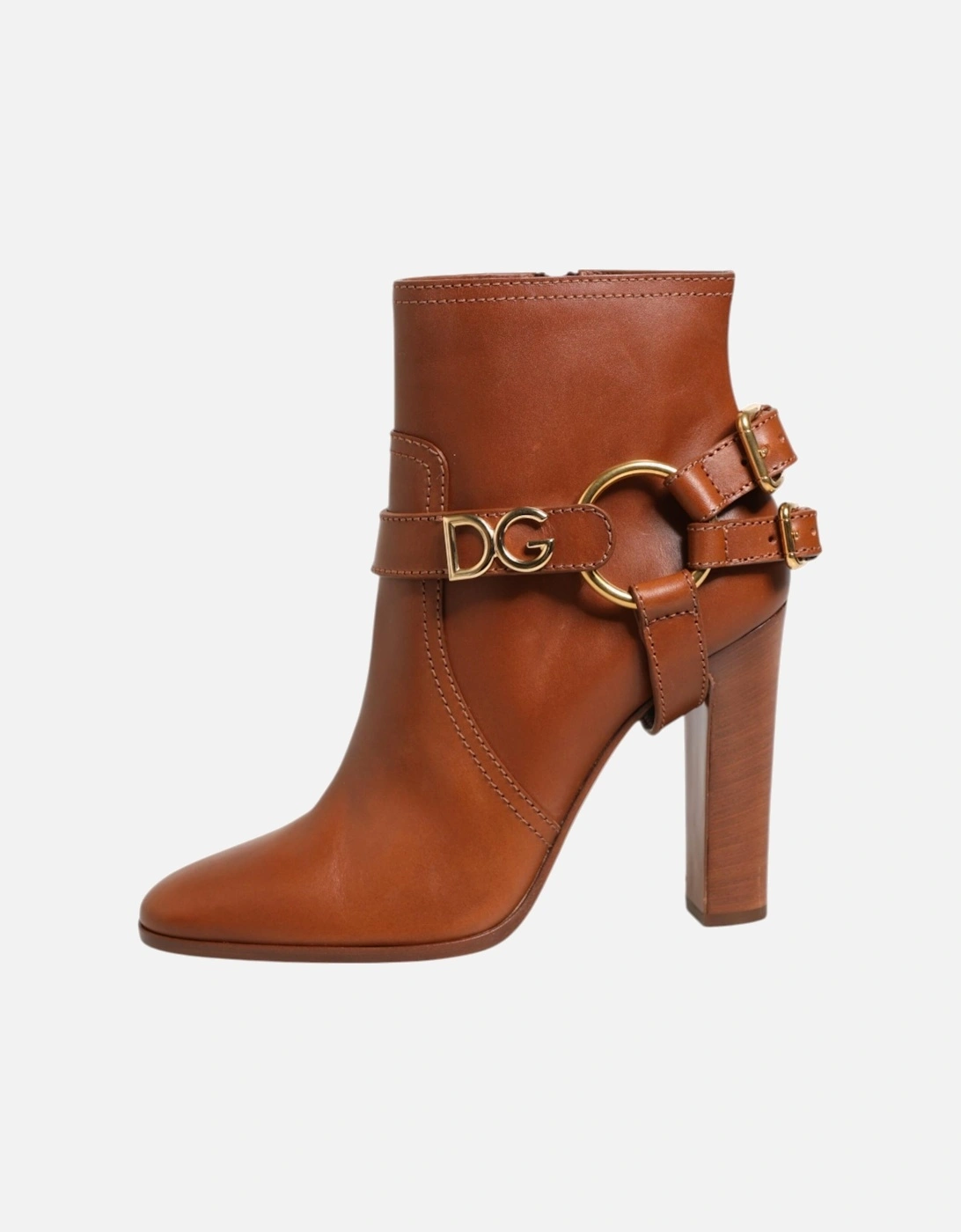 High-Waisted Cropped Wide-Leg Trousers Women - Brown Boots