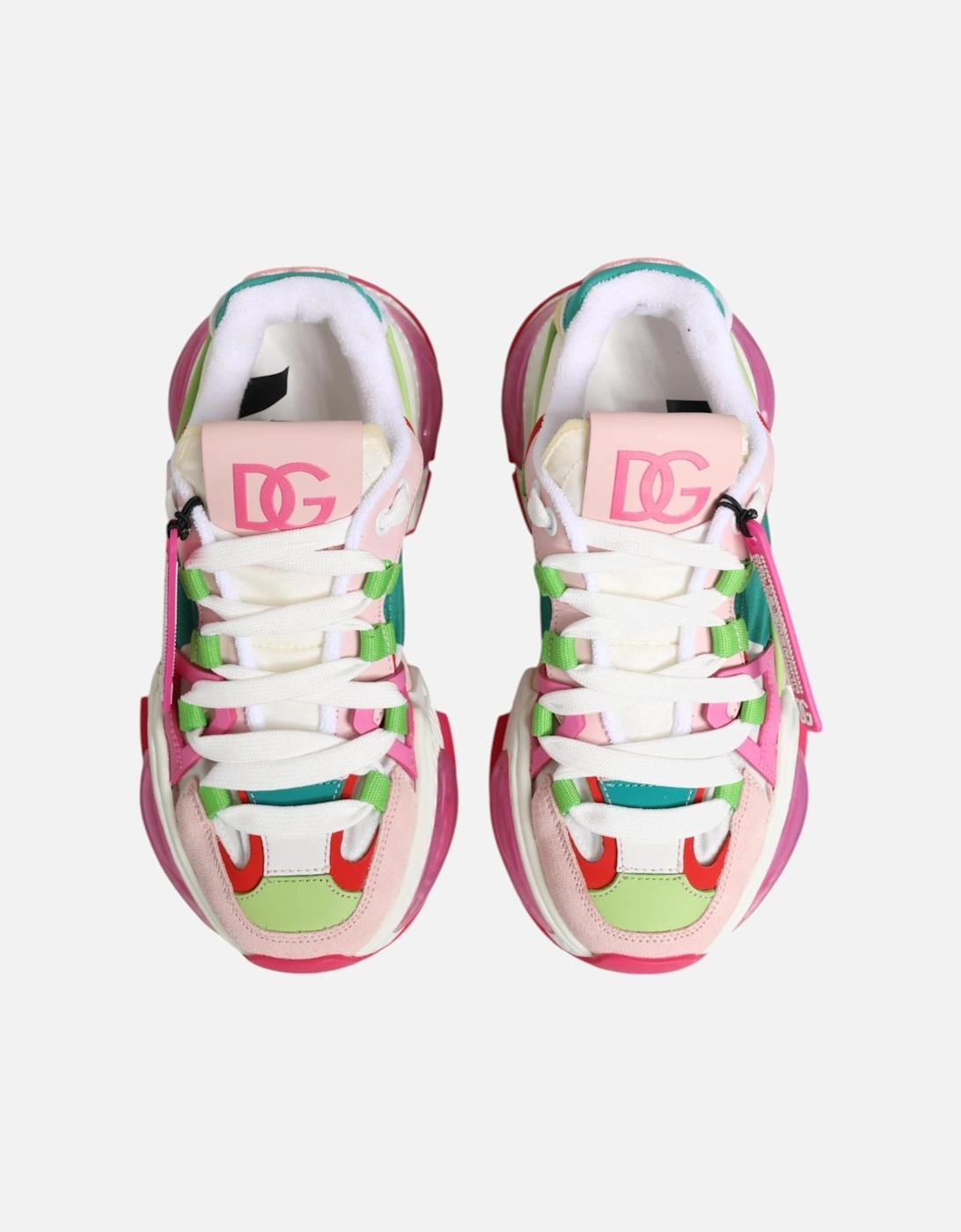 Leather Double-Breasted Blazer Jacket Women - Multicolor Sneakers
