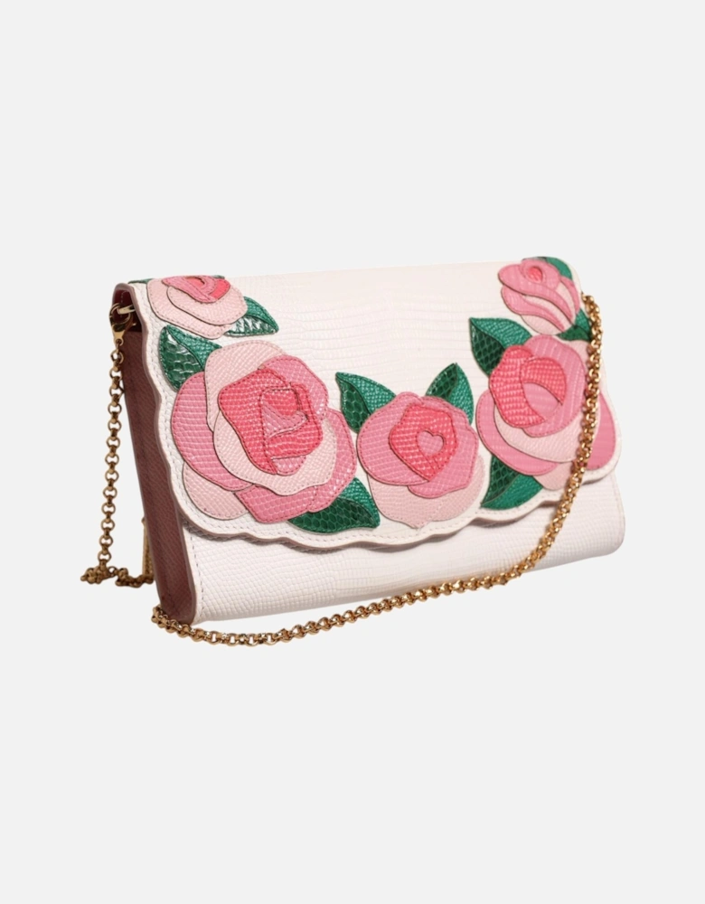 Leather Biker Jacket with Zipper Detailing Women - White Crossbody