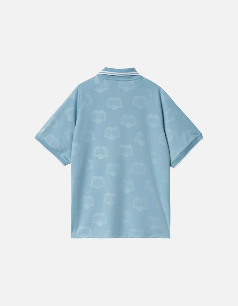 Hartt's Football T Shirt Jacquard - Bluebird