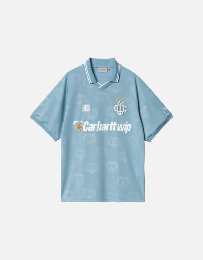 Hartt's Football T Shirt Jacquard - Bluebird