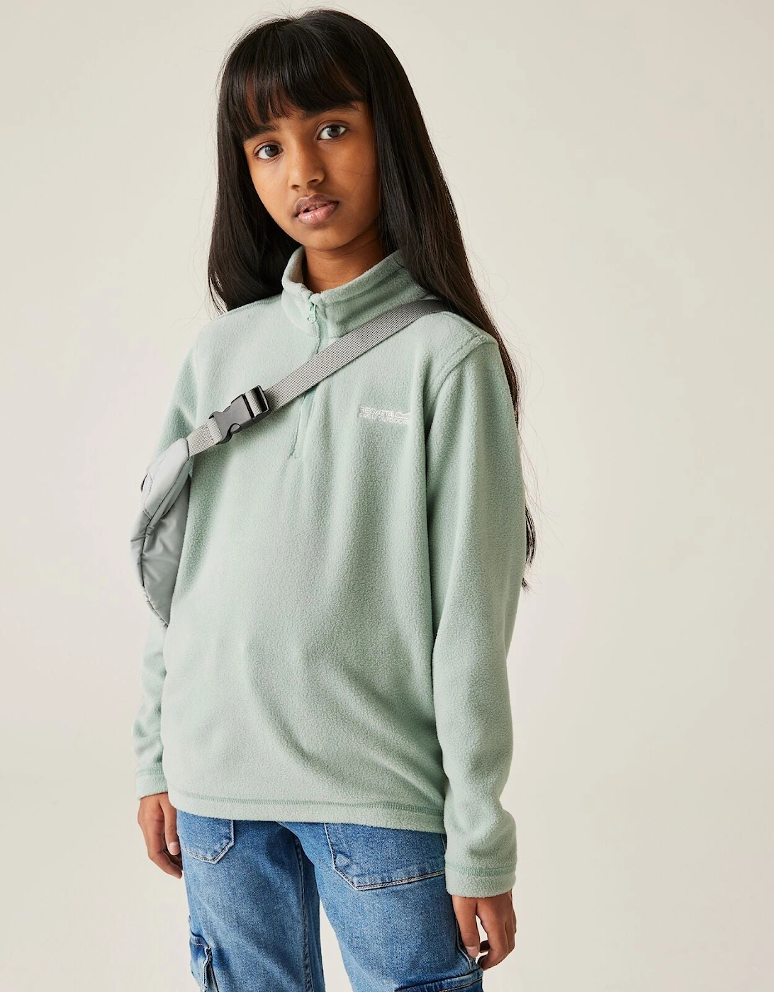 Kids Hot Shot II Half Zip Fleece Top, 2 of 1