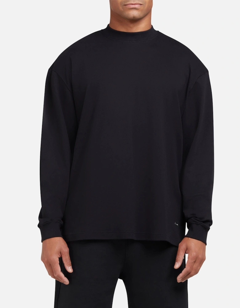 Long Sleeve Oversized Interlock T-Shirt