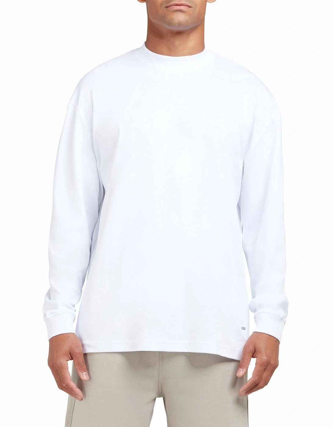 Long Sleeve Oversized Interlock T-Shirt, 5 of 4