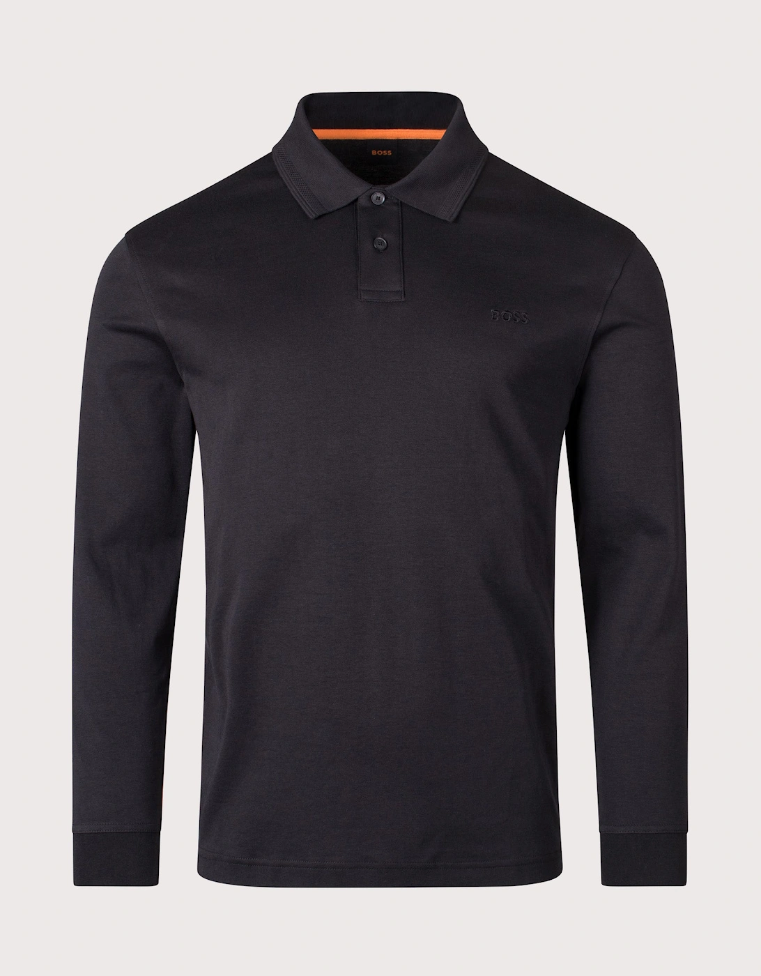 Piqué Interlock Long Sleeve Polo Shirt, 4 of 3