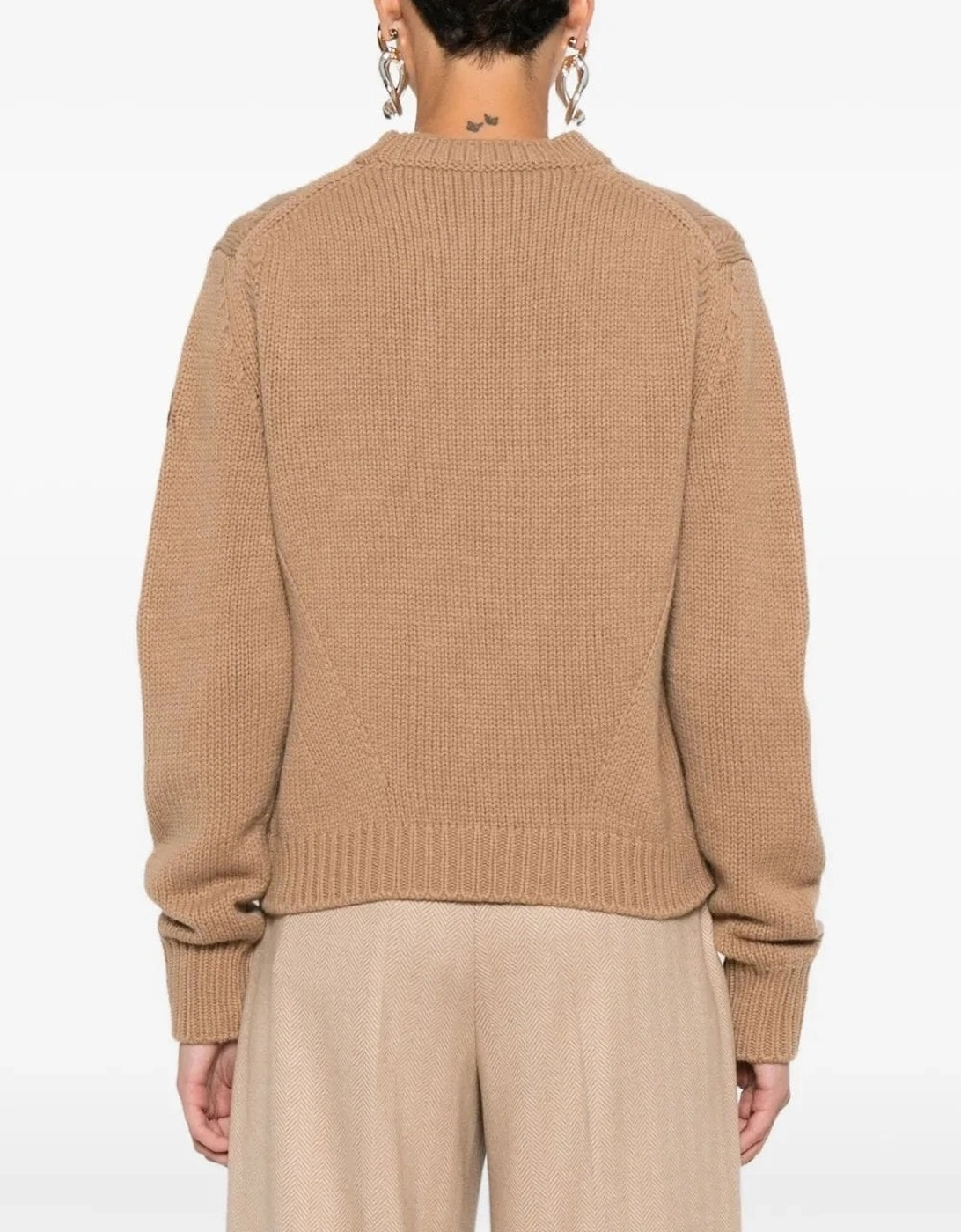 Womens Wool Sweater Beige