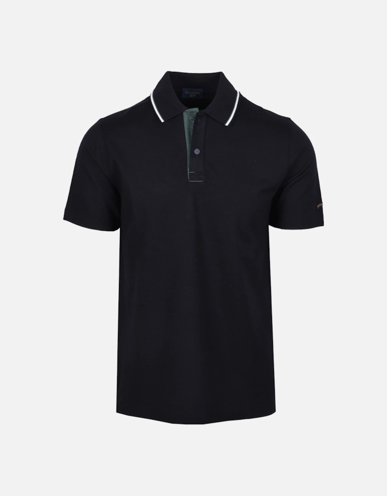 Tipped Polo Shirt Navy