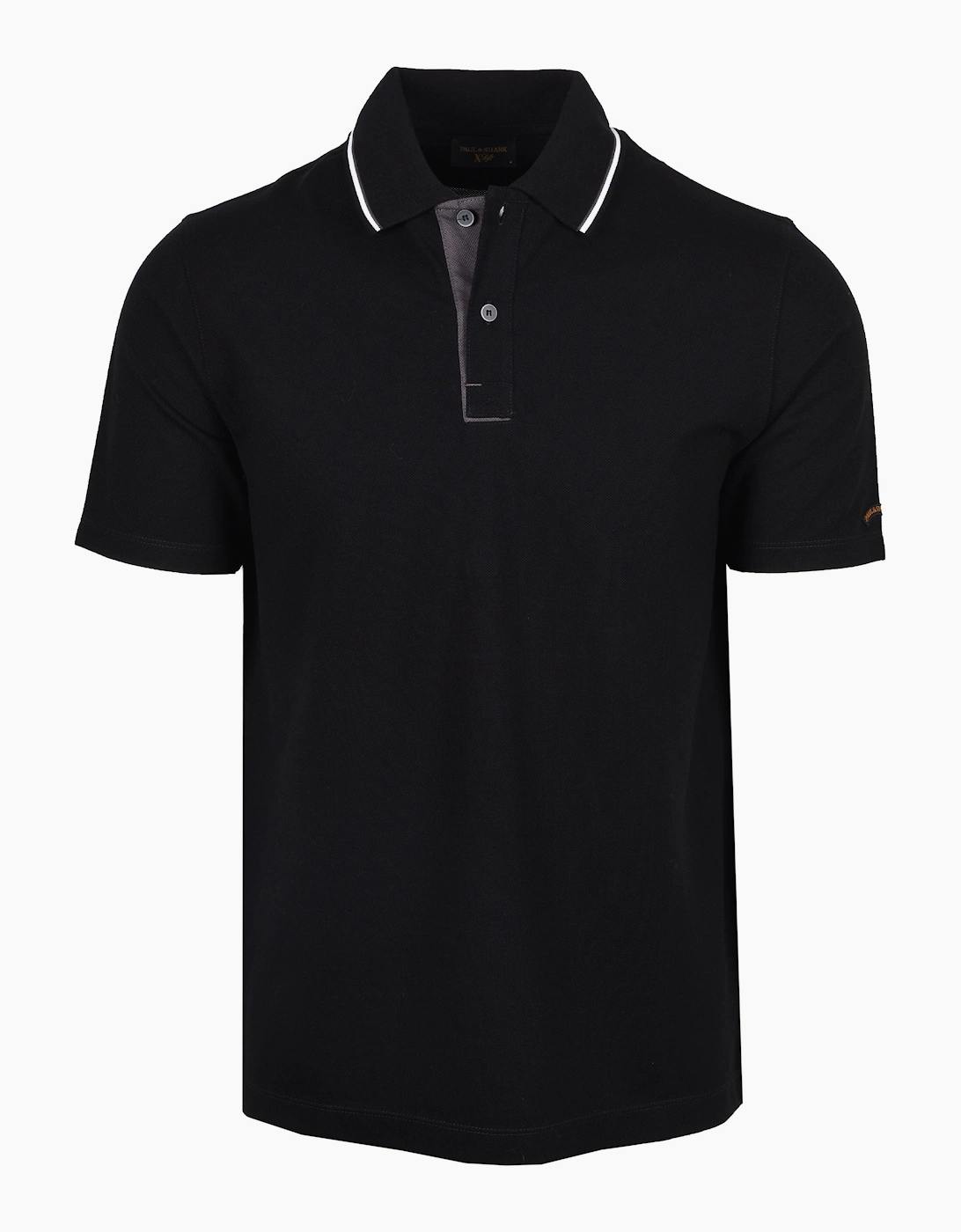 Men's Paul & Shark Tipped Polo Shirt Black - Size: 44