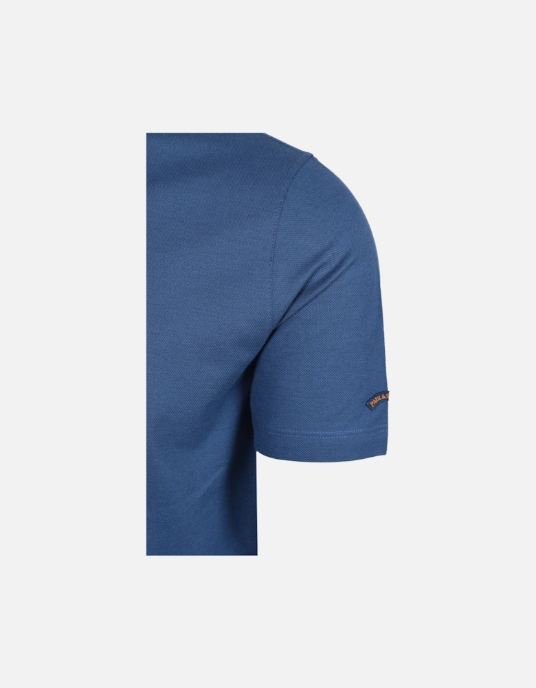 Tipped Polo Shirt Blue