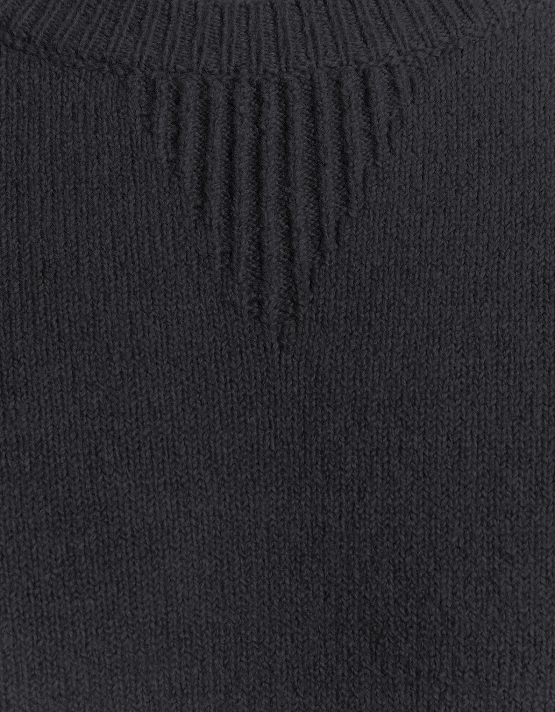 Knitted Script Crew Neck Jumper