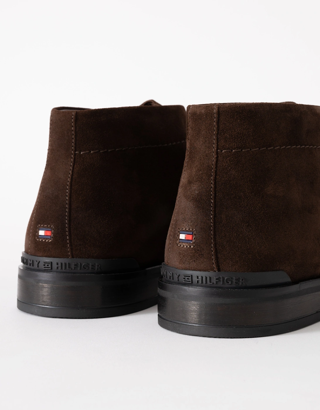 Corporate Hilfiger Mens Short Suede Boots - Cocoa