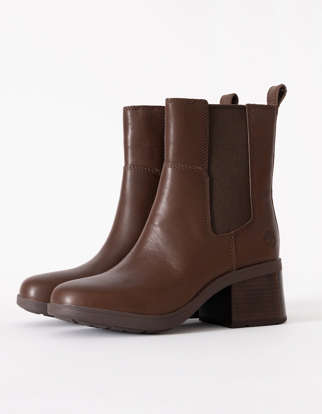 Bellevaux Mid Womens Chelsea Boot - Dark Brown Full Grain, 6 of 5