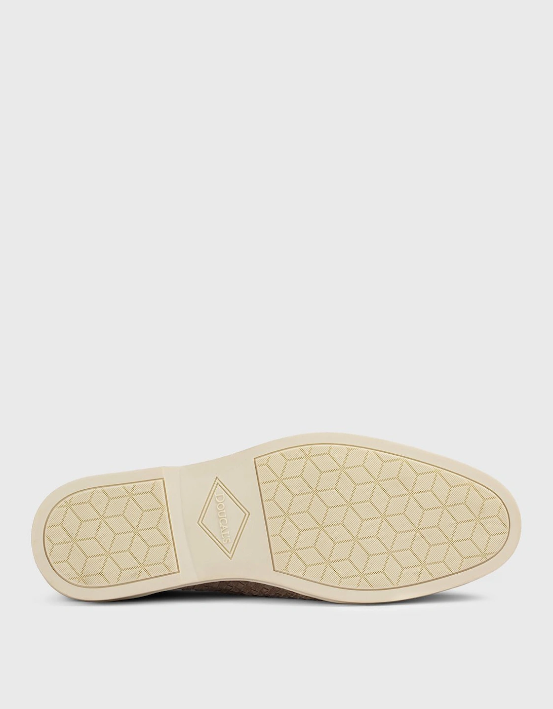 Woven Suede Loafers Casual Style
