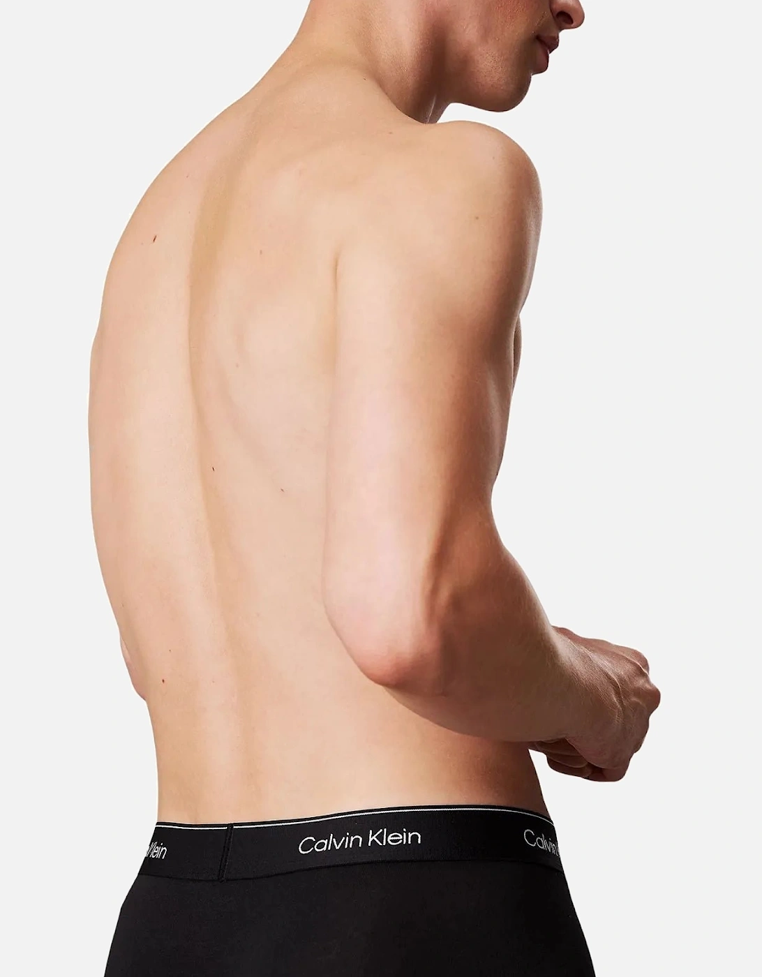 3-Pack Icon Cotton Stretch Low-Rise Boxer Trunks, Black/Glacier/Bluebell