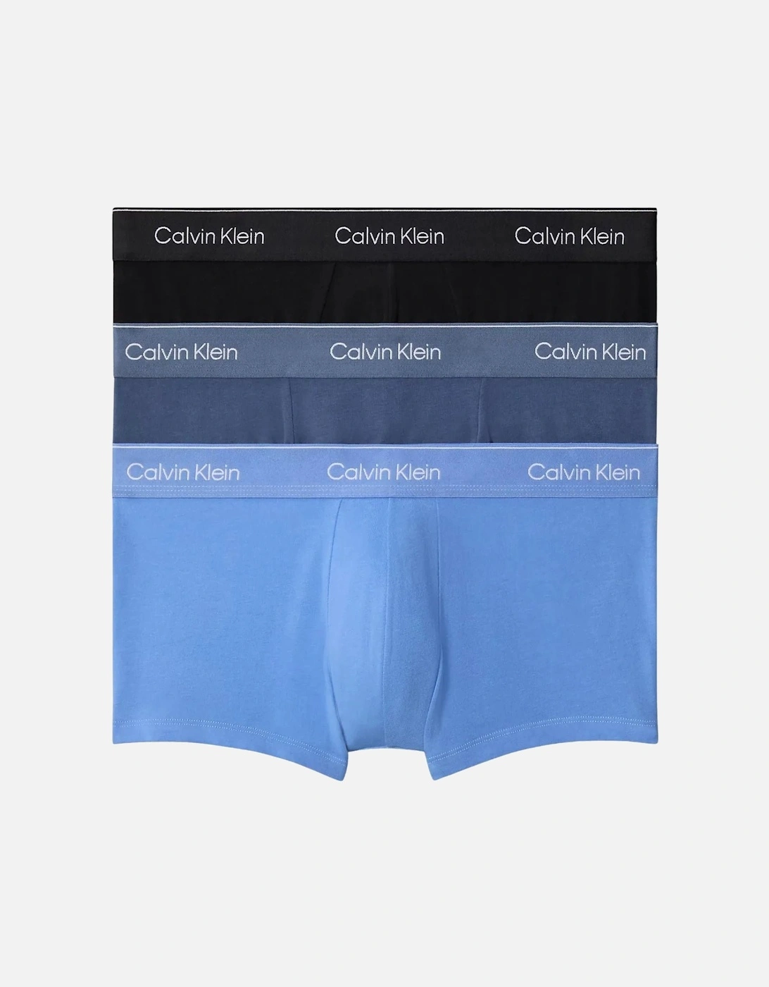 3-Pack Icon Cotton Stretch Low-Rise Boxer Trunks, Black/Glacier/Bluebell, 6 of 5