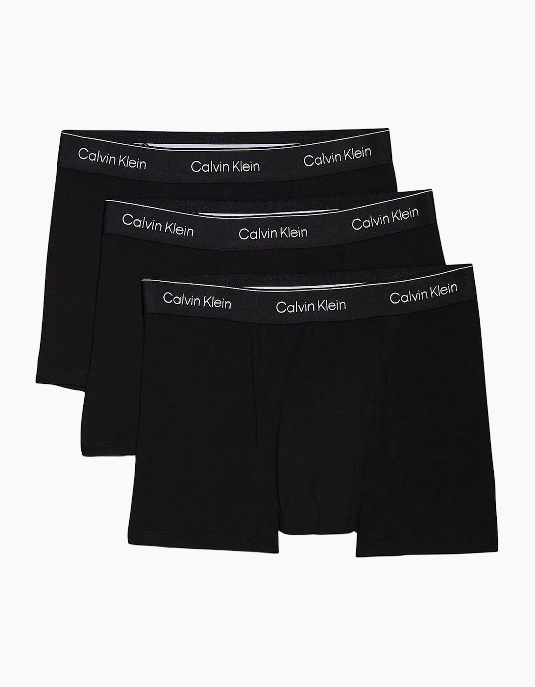 Calvin Klein Men's Black 3-Pack Icon Cotton Stretch 'Relaxed Dart' Boxer Trunks, All  37/36/32 Xl