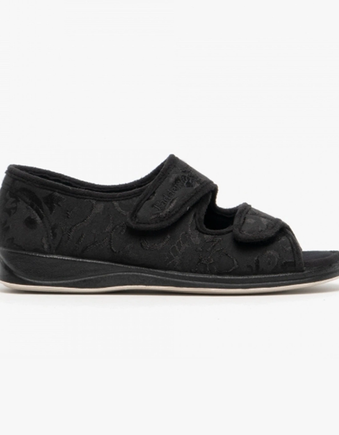 LYDIA Womens Slippers Black, 4 of 3