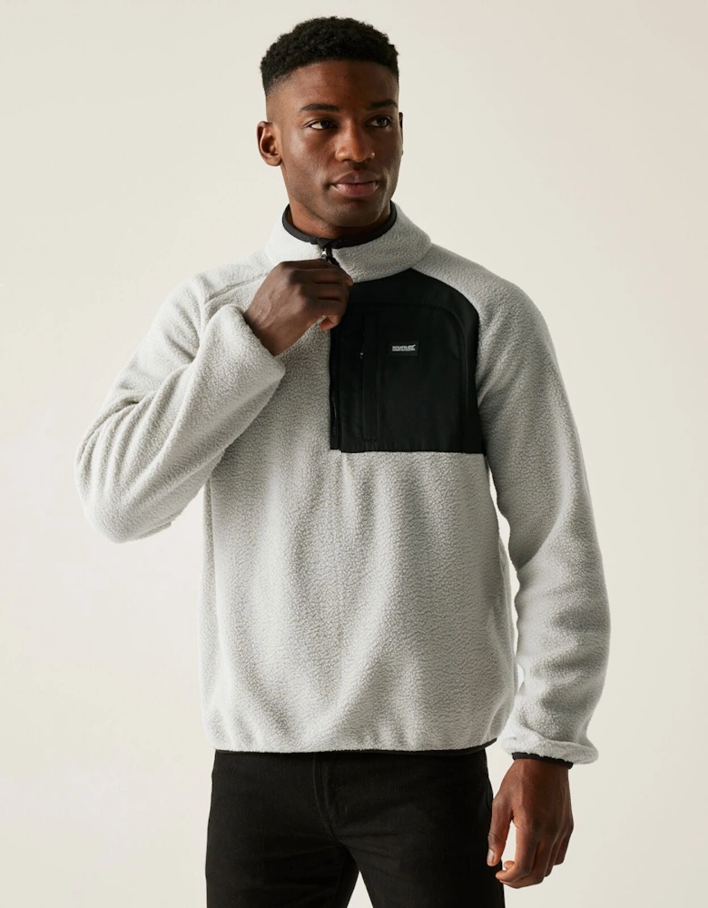 Mens Frankie Borg Half Zip Fleece