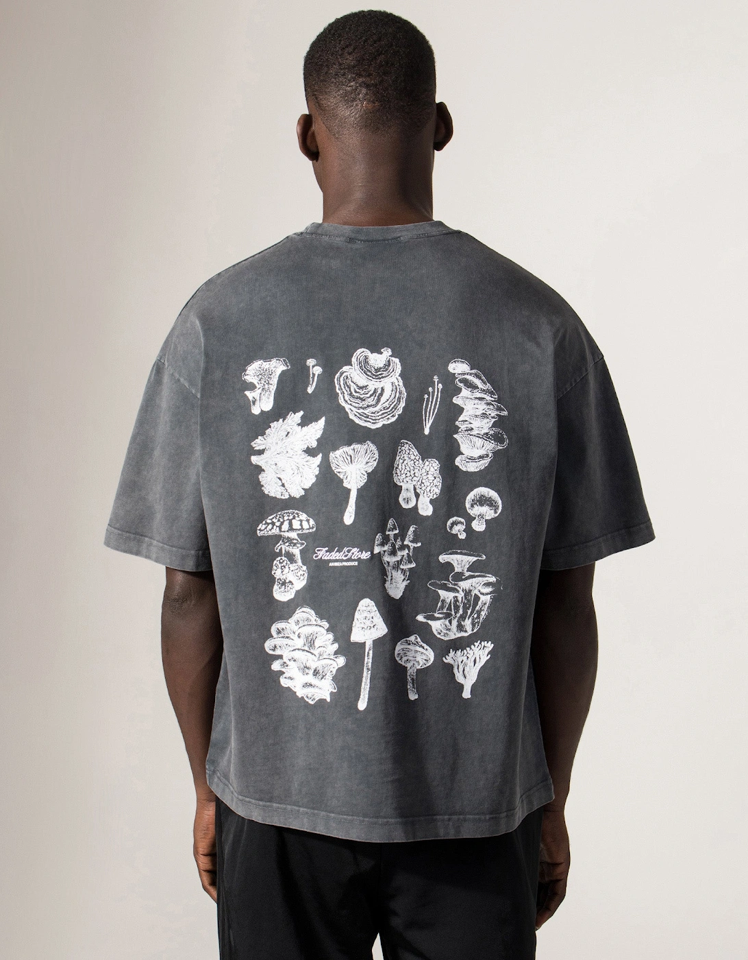 Relaxed Fit Mushroom Sketch T-Shirt, 6 of 5