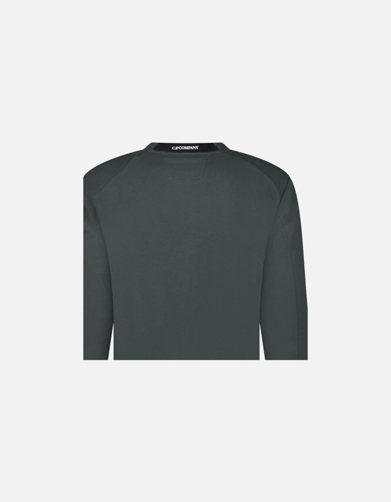 Diagonal Raised Fleece Crewneck Lens Sweatshirt Dark Shadow Grey