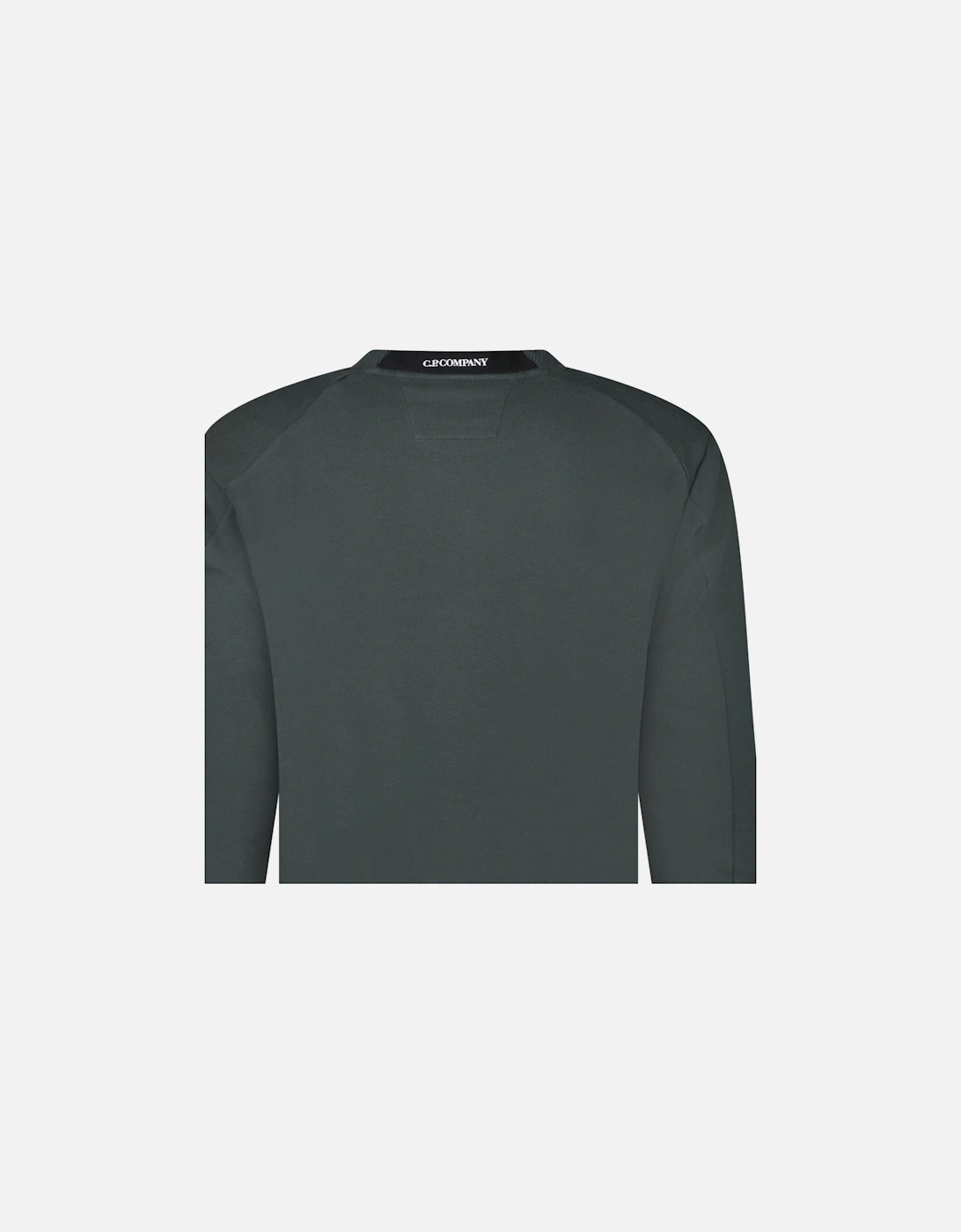 Diagonal Raised Fleece Crewneck Lens Sweatshirt Dark Shadow Grey