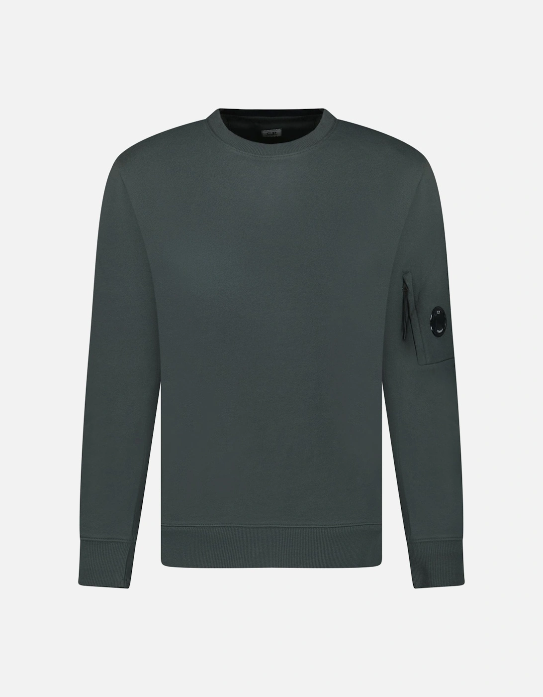 Diagonal Raised Fleece Crewneck Lens Sweatshirt Dark Shadow Grey, 6 of 5
