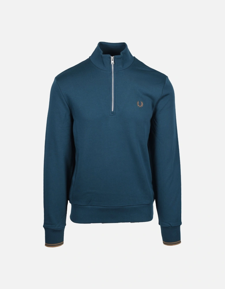 Half Zip Sweatshirt Dark Petrol/Shaded Stone
