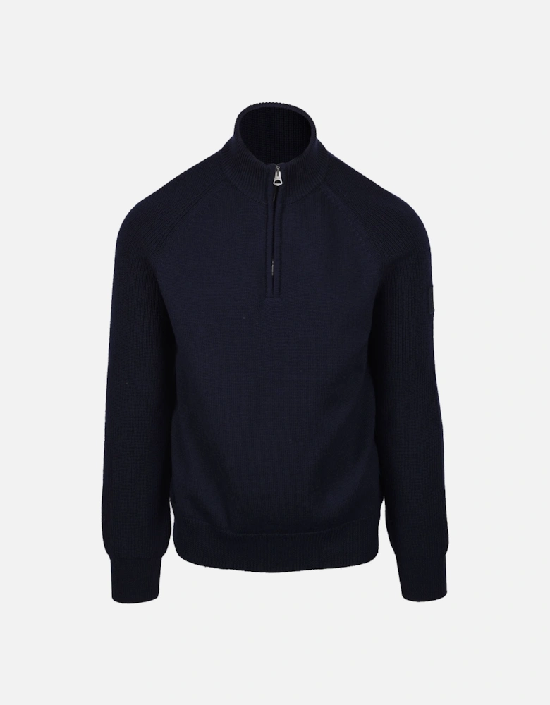 Aspect Half Zip Knitwear Dark Ink