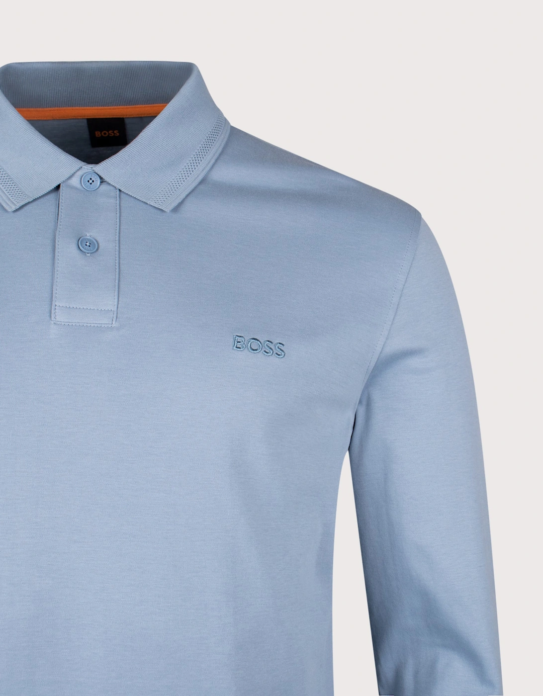 Piqué Interlock Long Sleeve Polo Shirt