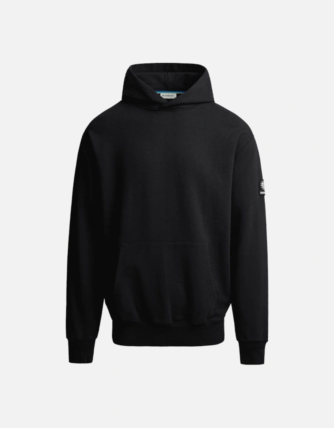 Men's Sandbanks Badge Logo Hoody Black - Size: 40