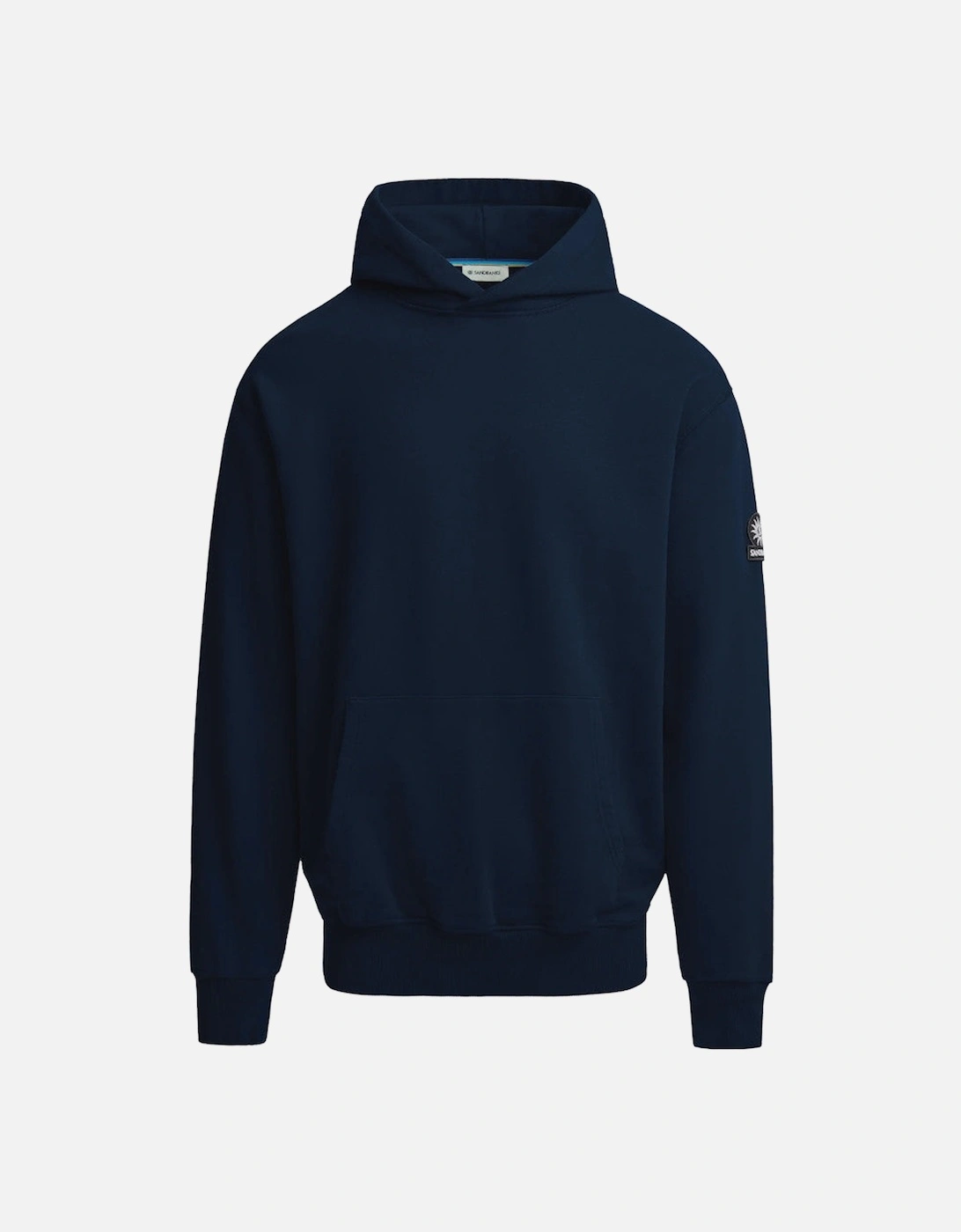 Men's Sandbanks Badge Logo Hoody Navy - Size: 44