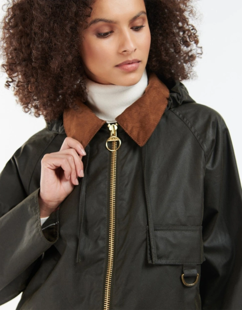 Highclere Womens Wax Jacket - Olive