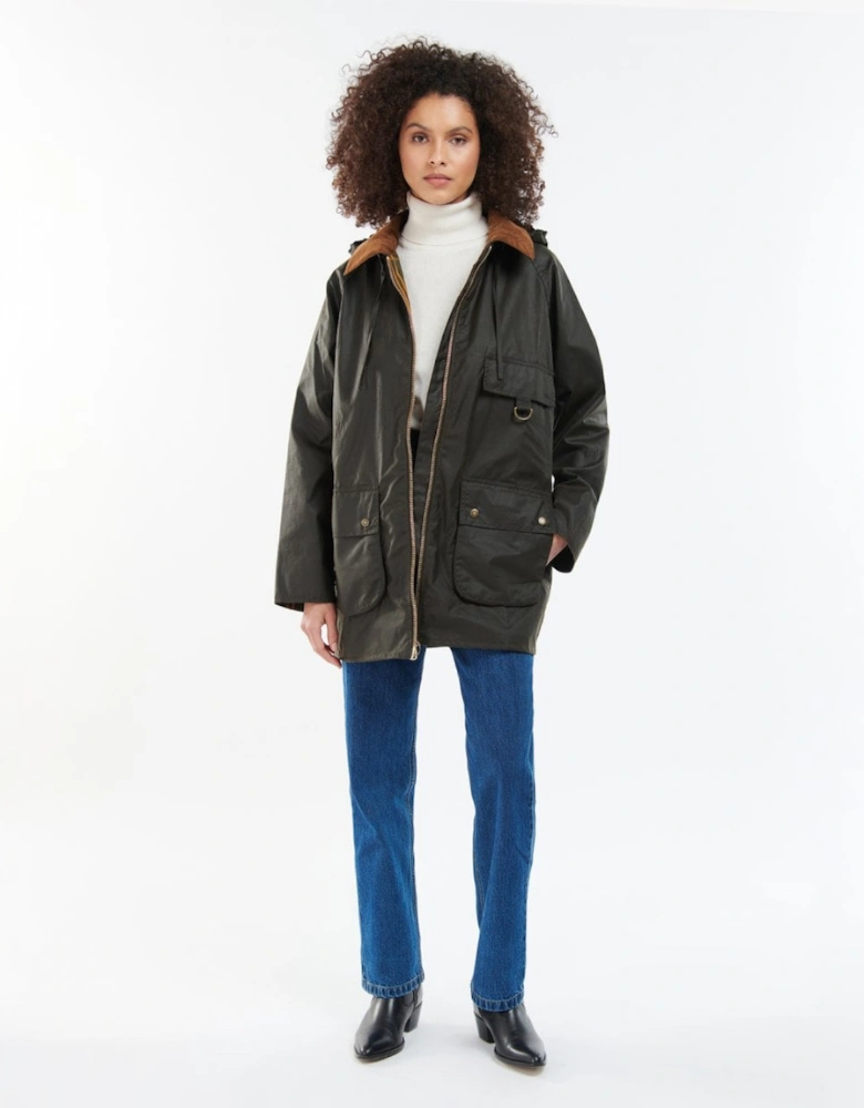 Highclere Womens Wax Jacket - Olive